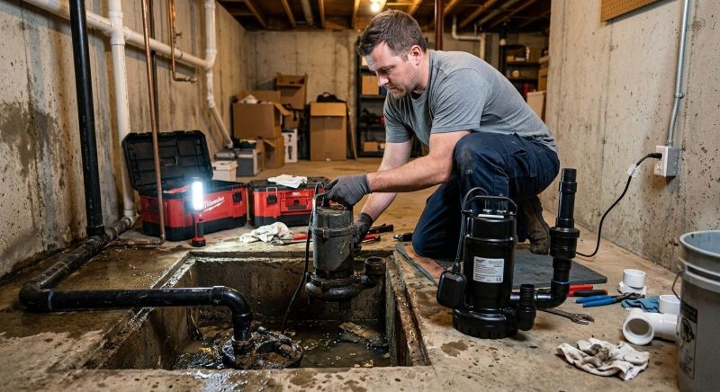 Basement Sump Pump Service in Manchester, NH