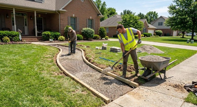Gravel Patio Installation in Calvert County, MD