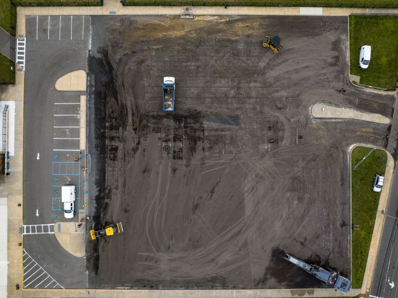 Parking Lot Excavation in Roswell, GA